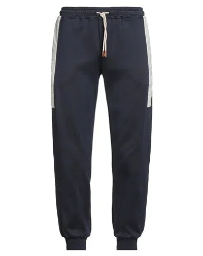 Eleventy Platinum Man Pants Navy Size 3xl Cotton, Polyamide, Wool, Linen In Black