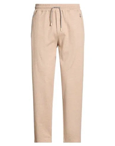 Eleventy Platinum Man Pants Sand Size L Cotton, Cashmere In Neutral