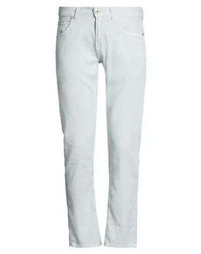 Eleventy Platinum Man Pants Sky Blue Size 32 Linen, Cotton, Elastane