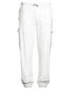 Eleventy Platinum Man Pants White Size Xxl Cotton, Cashmere In White