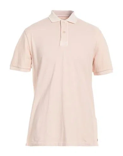 Eleventy Platinum Man Polo Shirt Light Pink Size S Cotton In Neutral