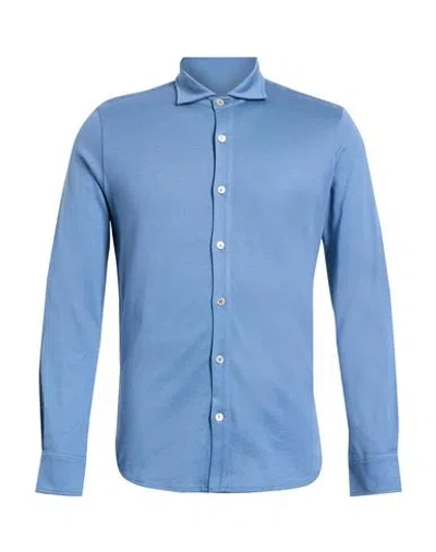Eleventy Platinum Man Shirt Light Blue Size S Cotton
