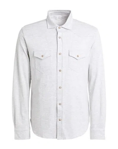 Eleventy Platinum Man Shirt Light Grey Size Xxl Cotton In Gray