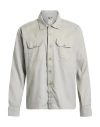 Eleventy Platinum Man Shirt Light Grey Size Xxl Linen, Cotton, Elastane In Gray