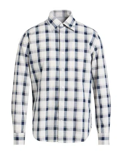 Eleventy Platinum Man Shirt Midnight Blue Size 3xl Cotton, Linen In Multi