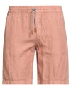 Eleventy Platinum Man Shorts & Bermuda Shorts Apricot Size 30 Cotton In Orange