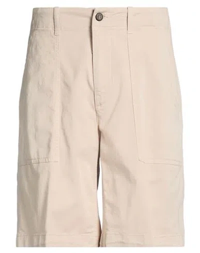 Eleventy Platinum Man Shorts & Bermuda Shorts Beige Size 33 Cotton, Lyocell, Elastane In Neutral