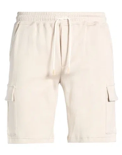 Eleventy Platinum Man Shorts & Bermuda Shorts Beige Size M Cotton, Polyamide In Neutral