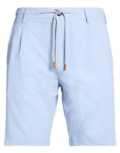 Eleventy Platinum Man Shorts & Bermuda Shorts Light Blue Size 33 Polyester