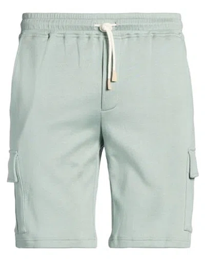 Eleventy Platinum Man Shorts & Bermuda Shorts Light Green Size M Cotton, Polyamide