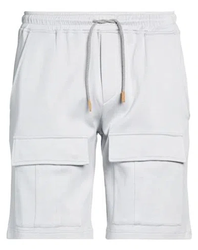 Eleventy Platinum Man Shorts & Bermuda Shorts Light Grey Size Xxl Cotton, Elastane In Gray
