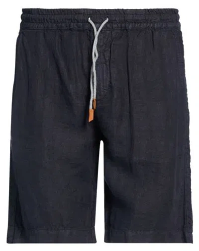 Eleventy Platinum Man Shorts & Bermuda Shorts Midnight Blue Size 30 Cotton In Black