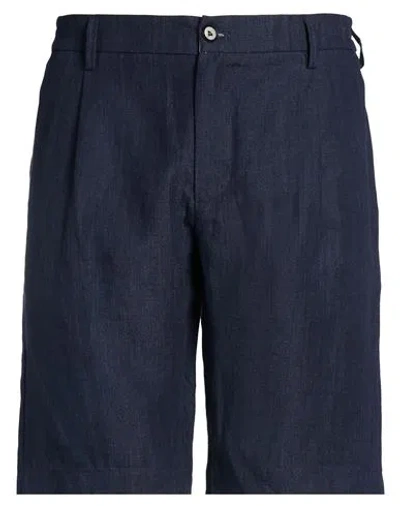 Eleventy Platinum Man Shorts & Bermuda Shorts Midnight Blue Size 32 Linen