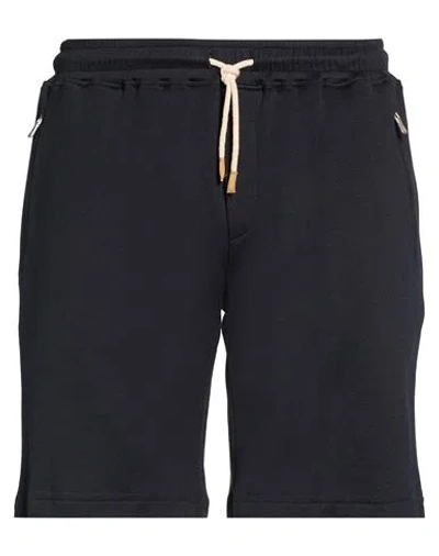 Eleventy Platinum Man Shorts & Bermuda Shorts Midnight Blue Size Xxl Cotton, Elastane In Multi