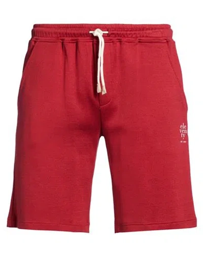 Eleventy Platinum Man Shorts & Bermuda Shorts Red Size Xl Cotton, Polyamide