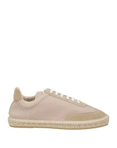 Eleventy Platinum Man Sneakers Beige Size 11 Textile Fibers, Leather In Neutral