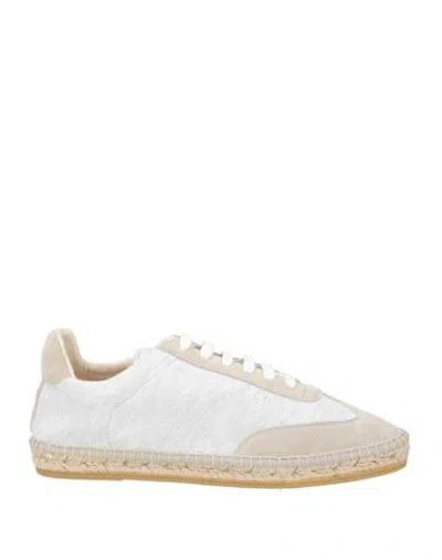 Eleventy Platinum Man Sneakers Light Grey Size 11 Textile Fibers, Leather In Neutral