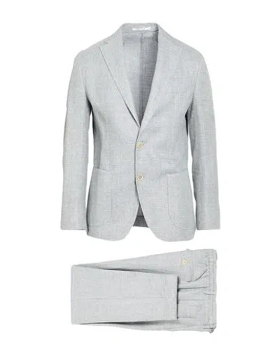 Eleventy Platinum Man Suit Grey Size 40 Linen, Wool, Silk In Gray