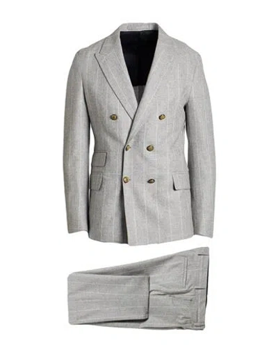 Eleventy Platinum Man Suit Light Grey Size 44 Wool, Silk, Cashmere In Gray