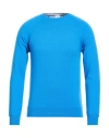 Eleventy Platinum Man Sweater Azure Size S Cashmere In Blue