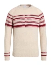 Eleventy Platinum Man Sweater Beige Size L Cashmere, Silk, Polyester In Multi