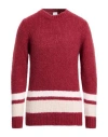 Eleventy Platinum Man Sweater Brick Size M Cashmere, Alpaca Wool, Silk In Red