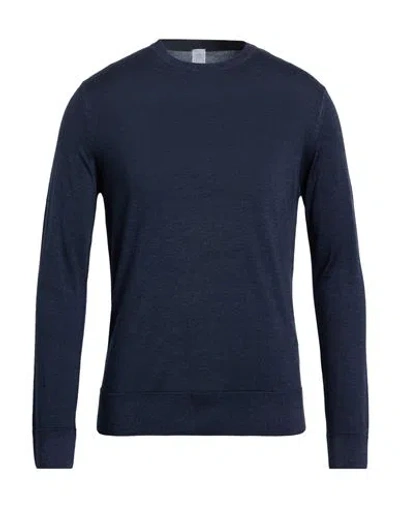 Eleventy Platinum Man Sweater Charcoal Size M Wool, Silk In Blue