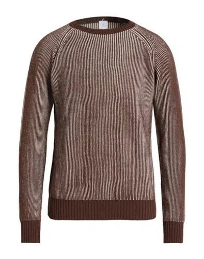 Eleventy Platinum Man Sweater Dark Brown Size M Wool