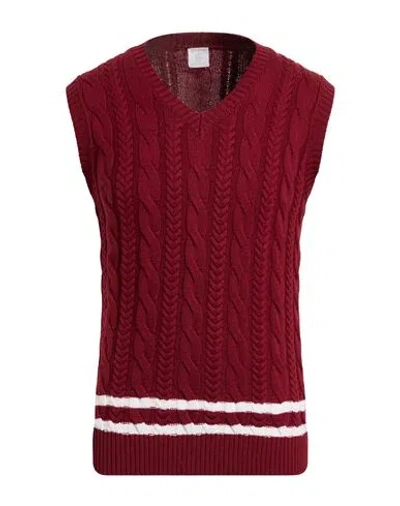 Eleventy Platinum Man Sweater Garnet Size M Wool In Red