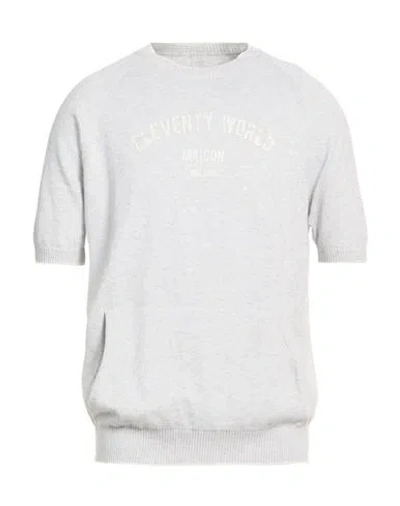 Eleventy Platinum Man Sweater Grey Size Xxl Cotton In White
