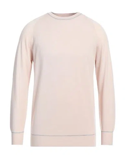 Eleventy Platinum Man Sweater Light Pink Size Xxl Wool In Neutral
