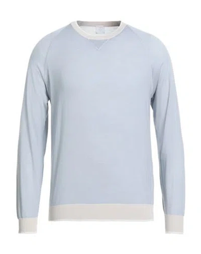 Eleventy Platinum Man Sweater Sky Blue Size M Wool
