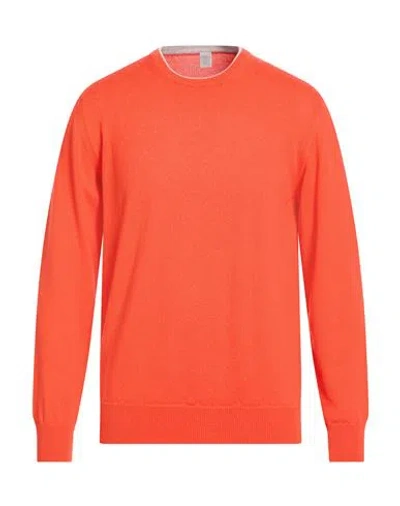 Eleventy Platinum Man Sweater Tomato Red Size Xl Cashmere