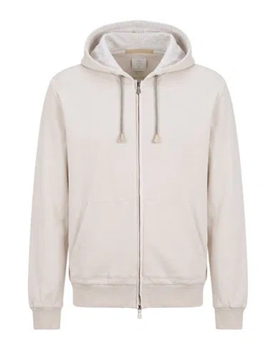 Eleventy Platinum Man Sweatshirt Cream Size Xl Cotton, Cashmere, Silk In White