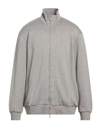 Eleventy Platinum Man Sweatshirt Grey Size 3xl Cotton, Polyamide In Blue