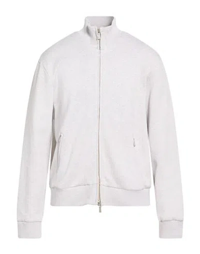 Eleventy Platinum Man Sweatshirt Light Grey Size 3xl Cotton, Polyamide In Gray