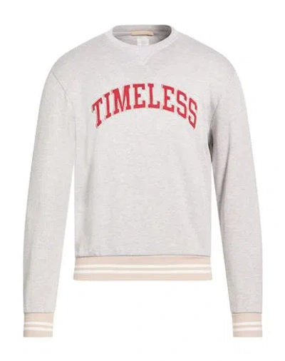 Eleventy Platinum Man Sweatshirt Light Grey Size Xxl Cotton, Elastane In Gray