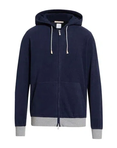 Eleventy Platinum Man Sweatshirt Navy Size 3xl Cotton In Blue