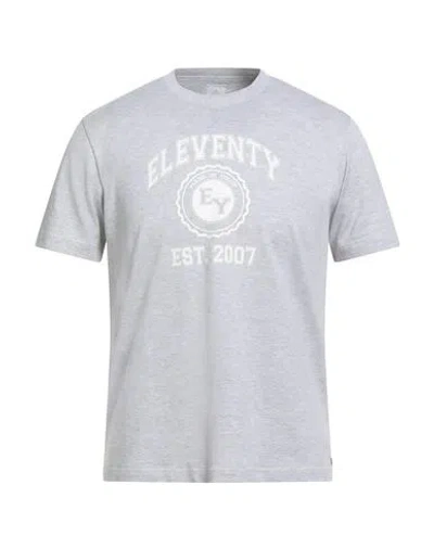 Eleventy Platinum Man T-shirt Light Grey Size S Cotton In Gray