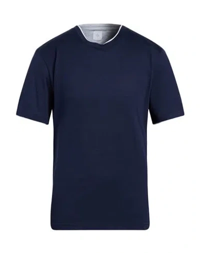 Eleventy Platinum Man T-shirt Navy Size L Cotton In Blue