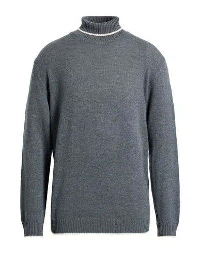 Eleventy Platinum Man Turtleneck Grey Size 4xl Wool In Gray