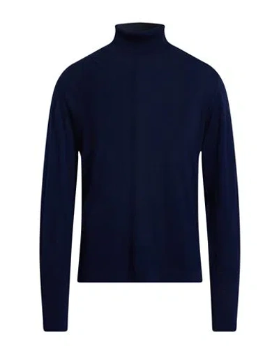 Eleventy Platinum Man Turtleneck Midnight Blue Size S Wool
