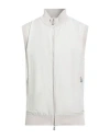 Eleventy Platinum Man Vest Beige Size S Wool, Polyamide, Cotton In White