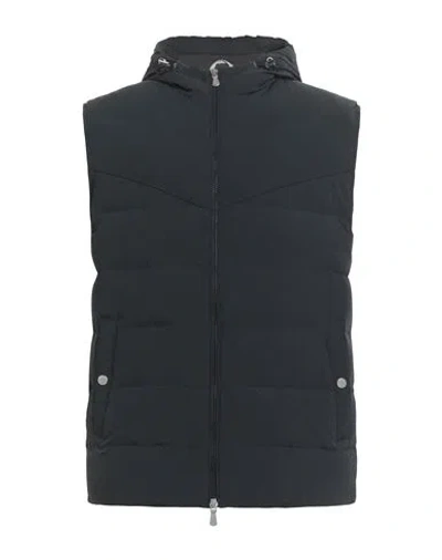 Eleventy Platinum Man Vest Black Size 44 Polyamide, Elastane