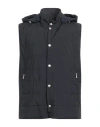 Eleventy Platinum Man Vest Black Size 48 Polyamide, Elastane
