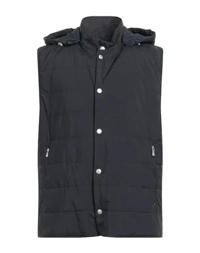 Eleventy Platinum Man Vest Black Size 48 Polyamide, Elastane