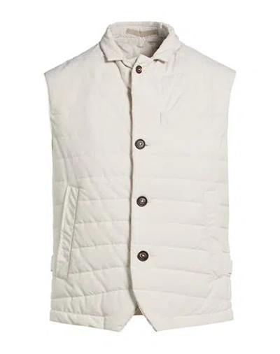 Eleventy Platinum Man Vest Cream Size 38 Cotton, Polyester In White