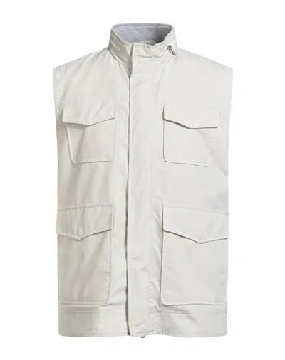 Eleventy Platinum Man Vest Ivory Size 40 Wool, Polyamide In White