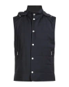 Eleventy Platinum Man Vest Midnight Blue Size 42 Polyester In Black
