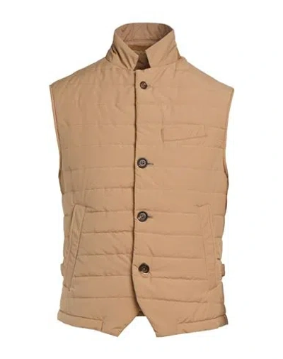 Eleventy Platinum Man Vest Sand Size 46 Cotton, Polyester In Brown